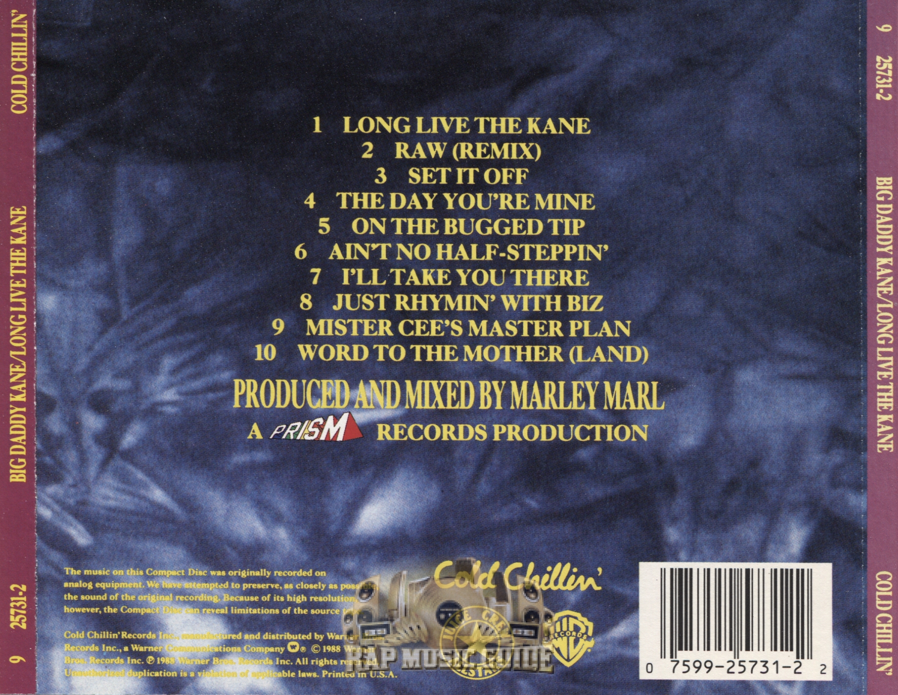 Big Daddy Kane - Long Live The Kane: CD | Rap Music Guide